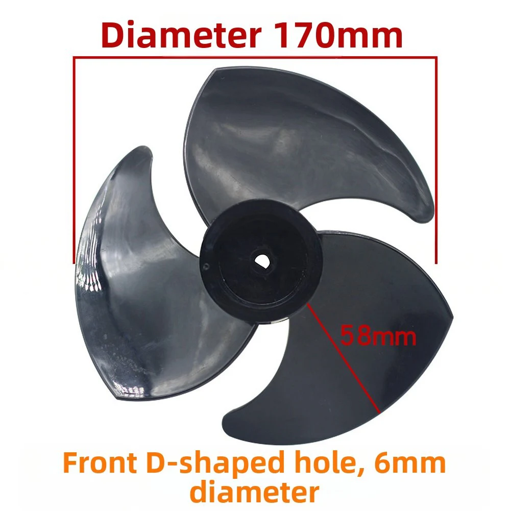 PVC 3-Blade Fan Blade with D hole for Turbo Floor Fan Replacement Compatible with Most Turbine Pedestal Models