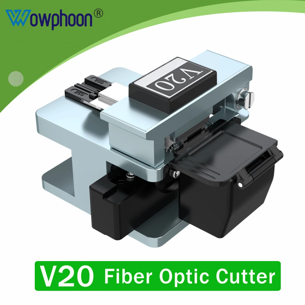 V20 High Precision Fiber Optic Cutter Automatic Tool Return Fusion Welding Fiber Optical Cleaver Fusion Splicer Cutting Knife