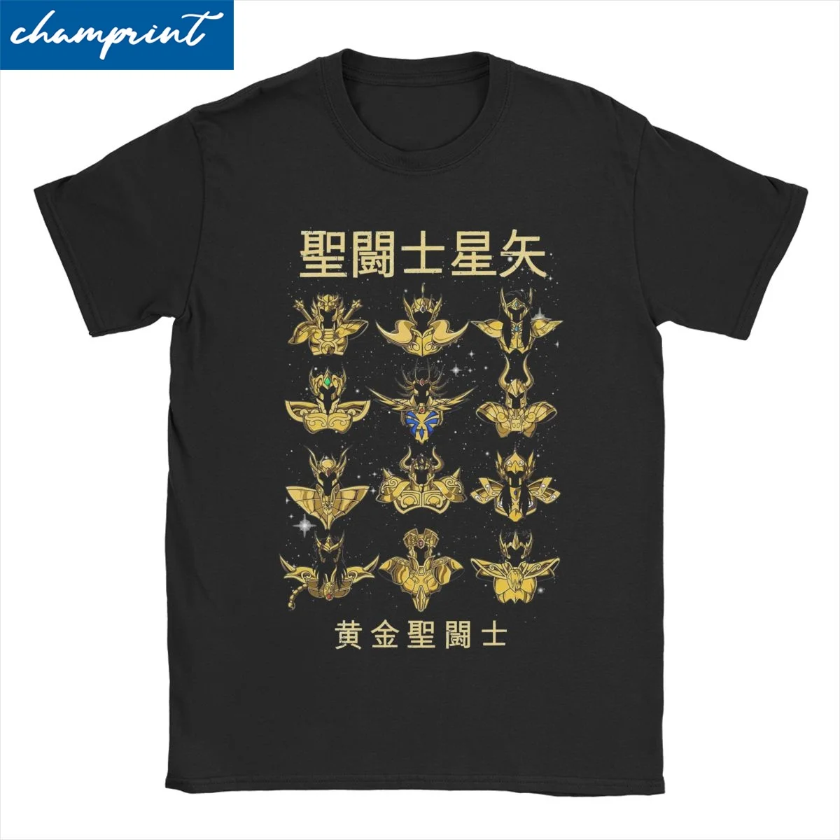 Knights Of The Zodiac Japanese Anime T-Shirts Men Women Round Neck 100% Cotton T Shirt Saints Seiya Short Sleeve Tees Clothing