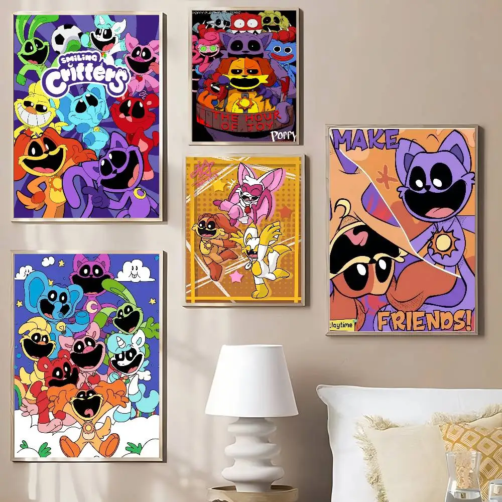 C-Critters C-CATNAP D-DOGDAY Anime-Poster, klebrige HD-Qualität, Wandkunst, Retro-Poster für Zuhause, Kawaii-Raumdekoration