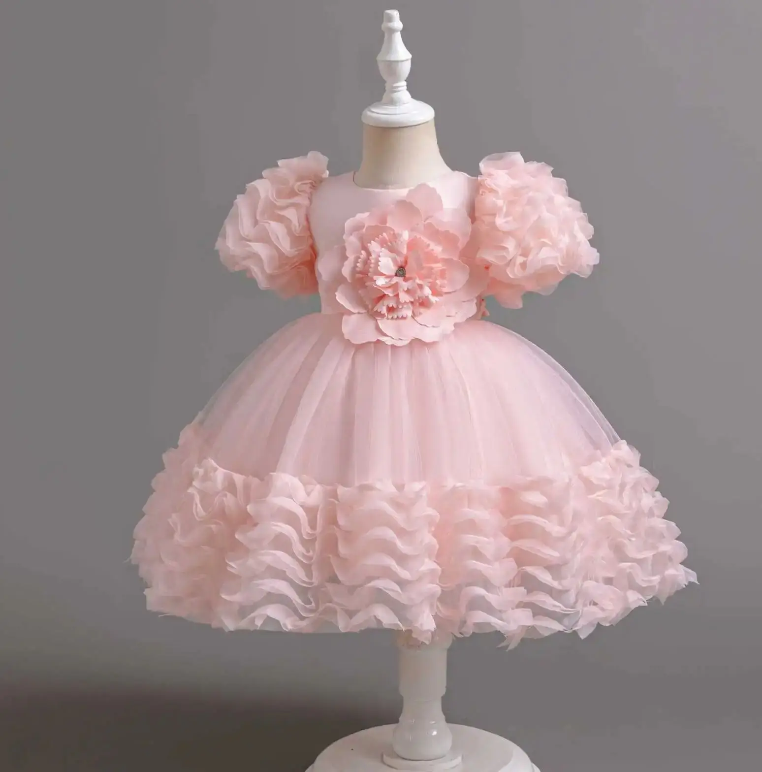 New Girl Tulle Puffy Clothes Girls Princess Dress Girls' Party Dresses Kid Girly Clothing