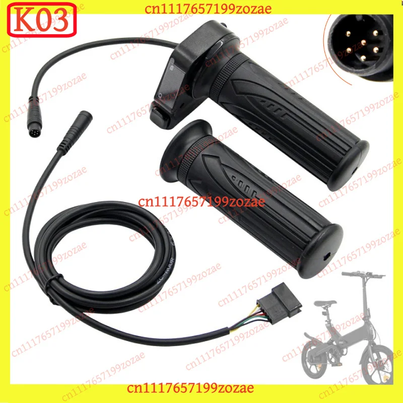 k3 48V 6-Pin Twist Throttle with LCD Display & Cruise Control, Compatible for Jetson Haze DY16 E-Scooter Replacement Parts