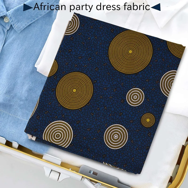 6 Yards African Ankara Polyester Wax Prints Fabric African Fabric For Party Dress