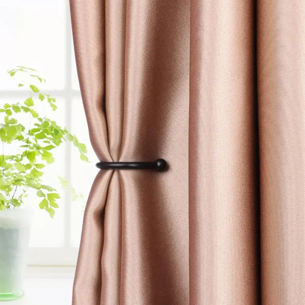 Metal Home Decor Wall Tie Back Curtain Loop Holder with Screws Mounted Metal Hooks Wall Hanger Curtain Holder Curtain Holdback