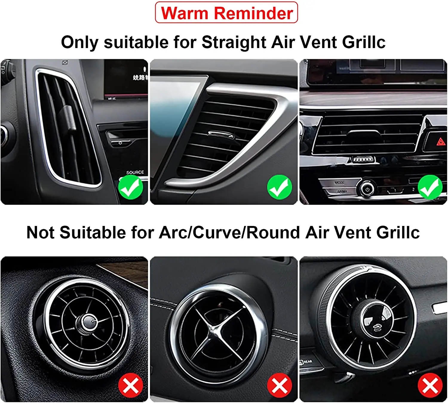 10 ชิ้น 20 เซนติเมตรเครื่องปรับอากาศรถยนต์ Vent Outlet Trim Strip U รูปร่าง Chrome PVC สีสันเงารถ Trim Strip สําหรับตกแต่งรถ