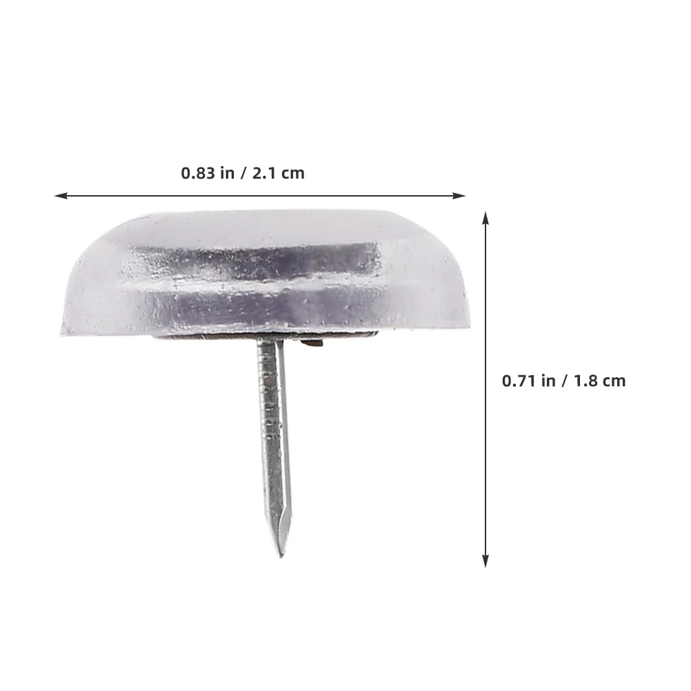 24Pcs Chair Leg Protectors Flat Head Furniture Nails Silicone Non Slip Heavy Duty Furniture Pins Floor Pads for Home Office