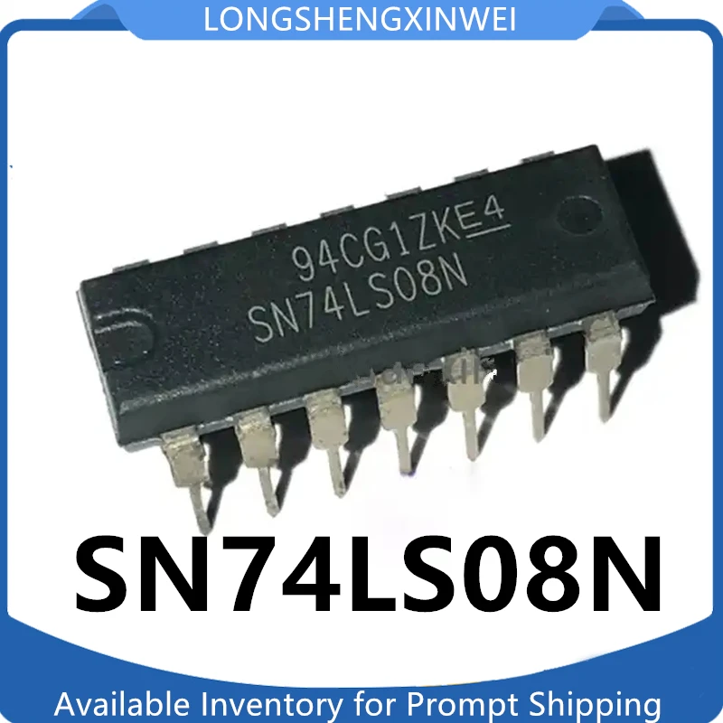 1PCS 74LS08N SN74LS08N  DIP14 Encapsulates Four-way 2-input and Gate Direct Insertion New