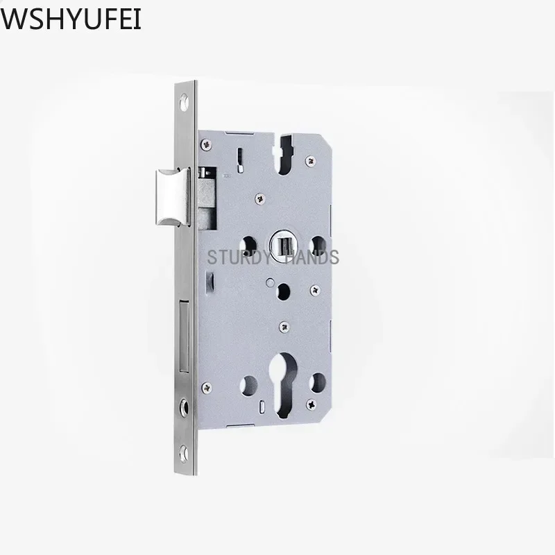 WSHYUFEI Stainless Steel Lock Hardware Door Split Lock Body Wooden Door Lockcase Metal Indoor Interior Door Lock Body