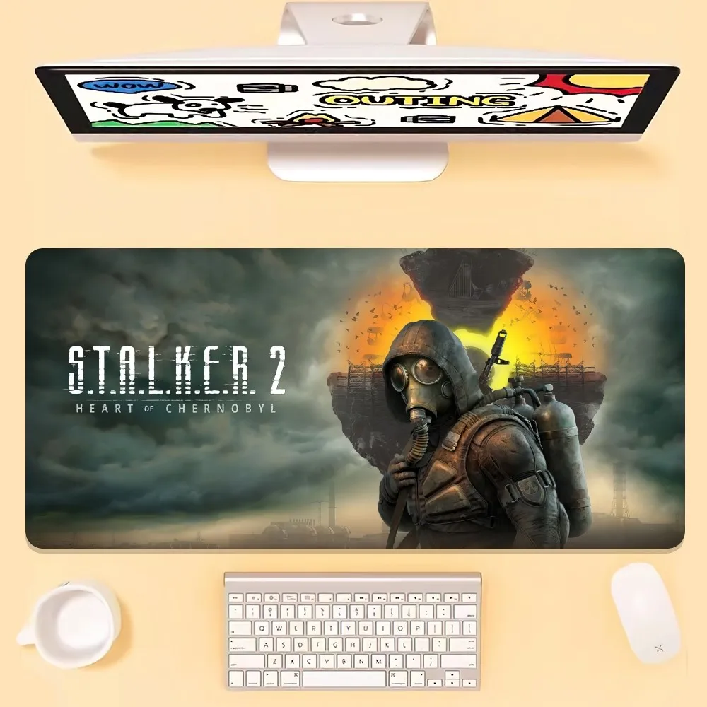 Game S-STALKER 2 Heart Of Chornobyl Mouse Pad Office Large Small Computer PC Keyboard Rubber Game Anti-Slip Mice Mat Big