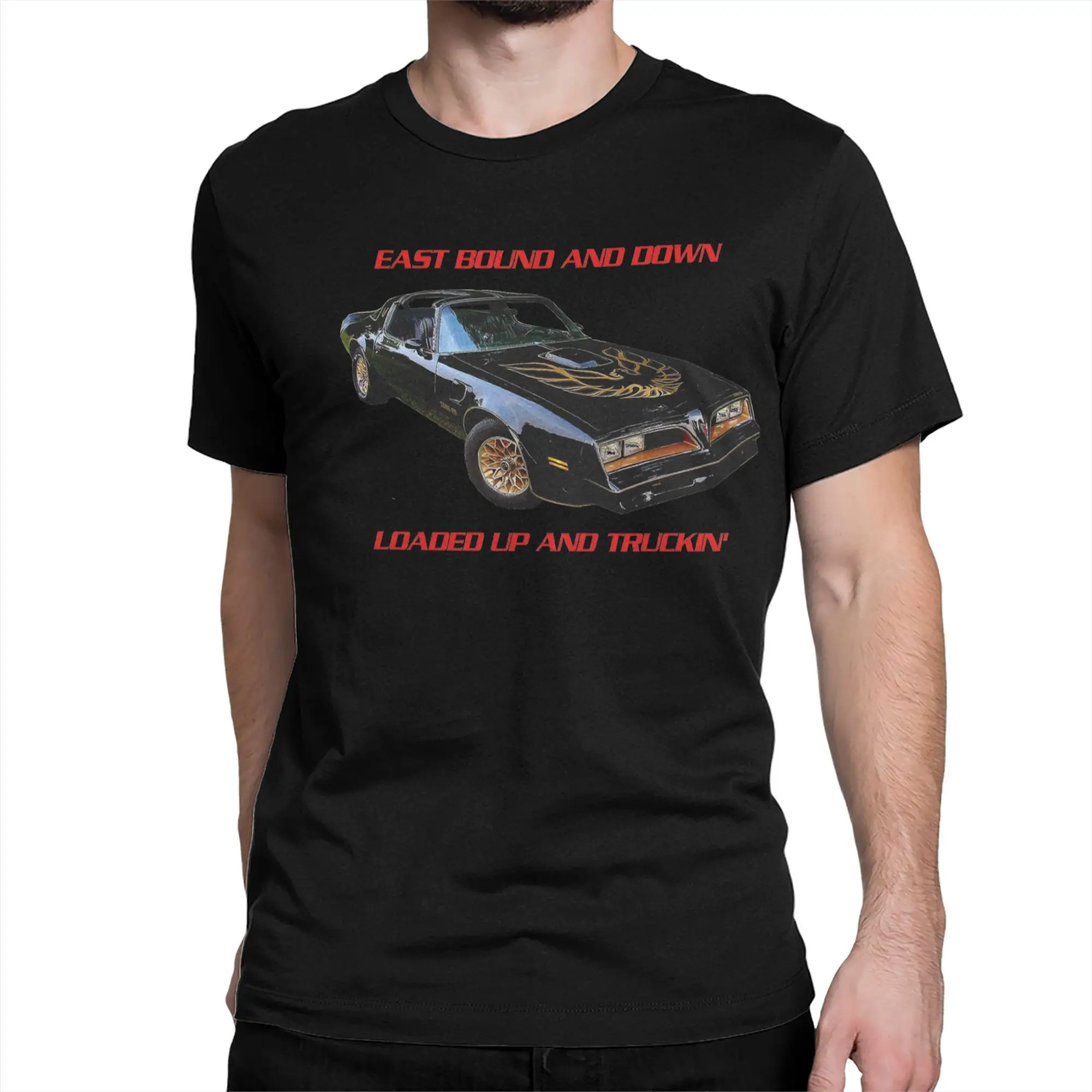 Smokey and the Bandit Trans Am Homage Jerry Reed Burt Reynolds T-Shirt for Men Cotton Tees SortSleeve T Shirt Gift Idea Tops