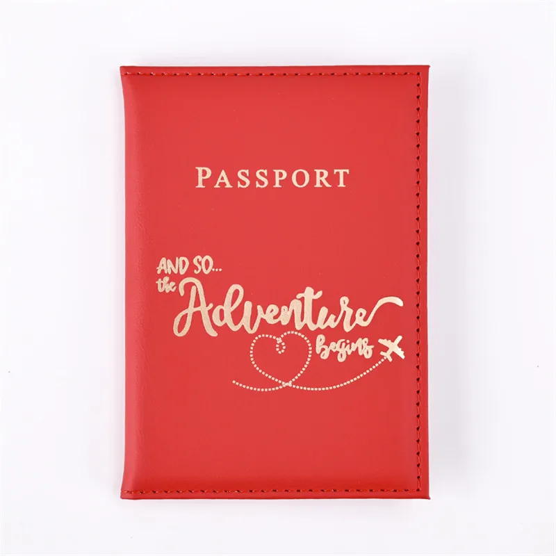 Fashion Lover Letter Passport Cover for Women Travel Passport Case Leather Pink Cute Passport Wallet Purse Girl Passport Holder