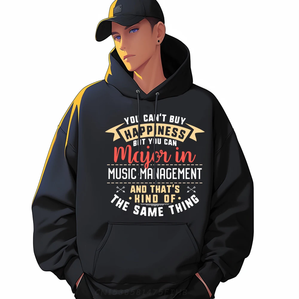 Funny Music Management Major StudenHoodies Graduation Plain Sweatshirts Wholesale Men's Clothing Deals Crazy