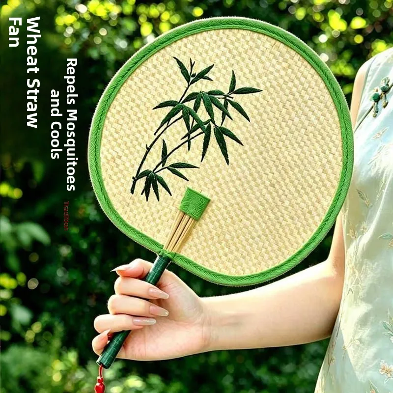 Abanico de Hoja de Loto Grande Tejido a Mano, Estilo Antiguo, Duradero, para Uso en el Hogar, Apto para Niños y Bebés, Abanico de Hoja de Plátano