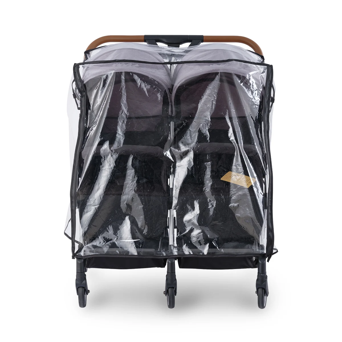 Universal Rain Cover for Double Stroller Side by Side Waterproof and Windproof Accessories for Double Pram Pushchair