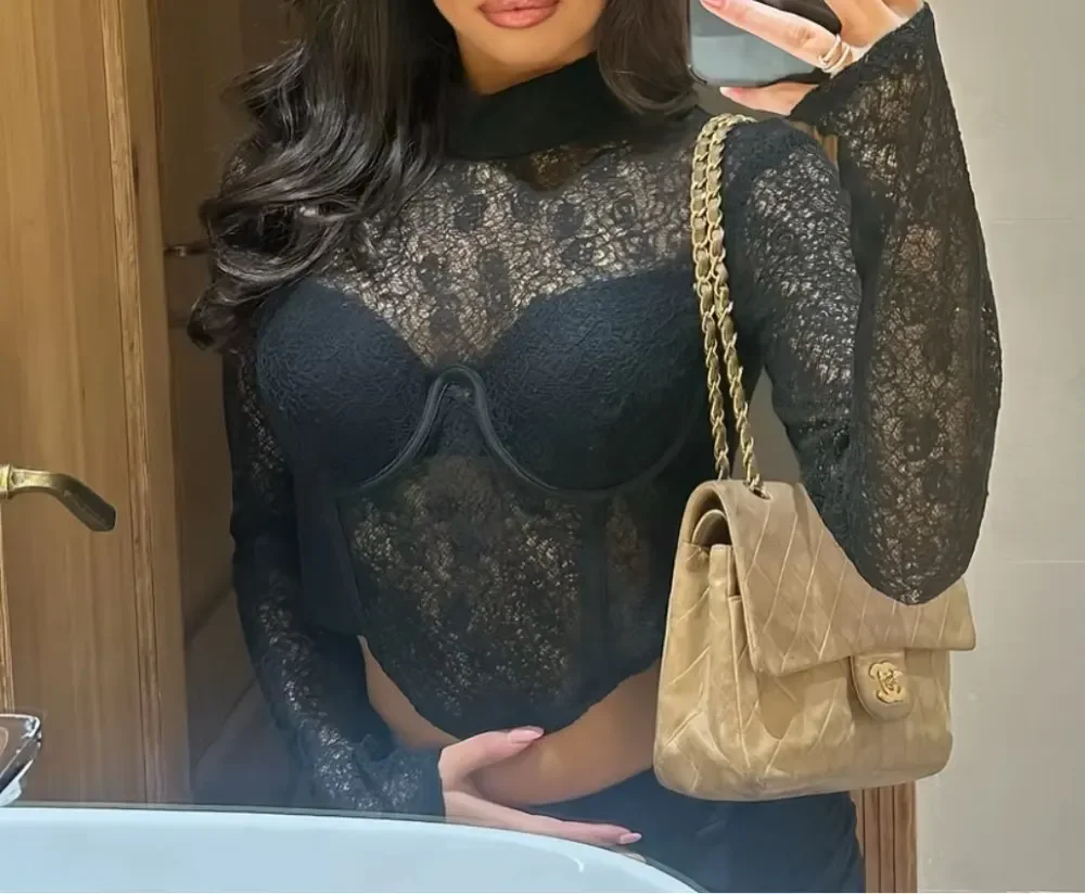 Vestidos de ocasión a medida de manga larga negros con cuello redondo personalizados, vestidos elegantes y sexis de encaje ajustados, vestidos para ocasiones especiales de moda