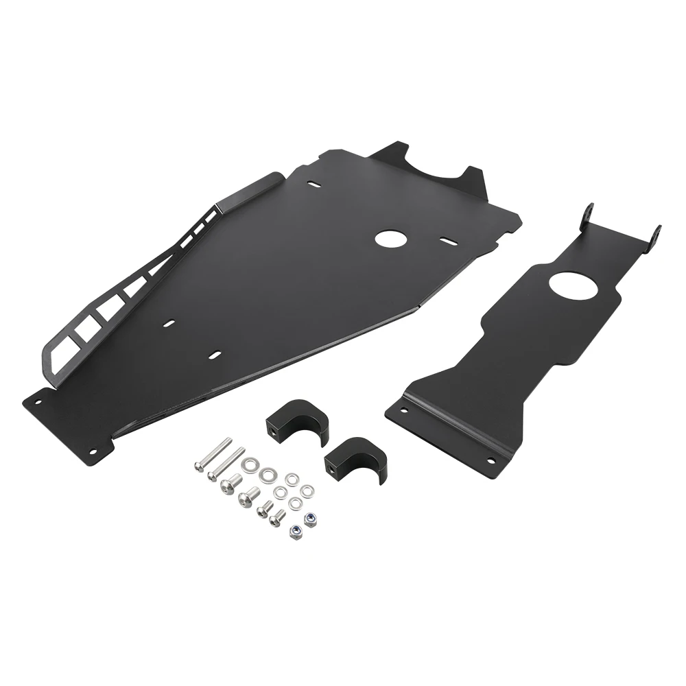 NICECNC Full Chassis Glide & Swing Arm Skid Plate Protector Guard ATV for YAMAHA YFZ450R 2009-2024 YFZ 450R SE 450X 450 Black