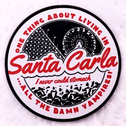 Lost Boys Inspired Santa Carla Enamel Pin 80s Vampire Horror Movie Brooch Jewelry Backpack Decorate Gifts