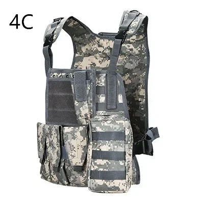 Outdoor Jungle Camping Training Camouflage Tactical Waistcoat Men Women Hunting Shooting Military Vest Body Protective Gear