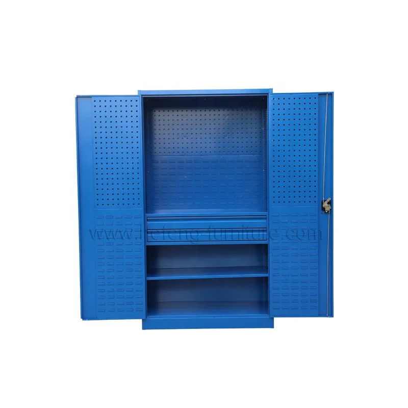 Industrial Blue Tool Storage Cupboard Garden Tool Cabinet