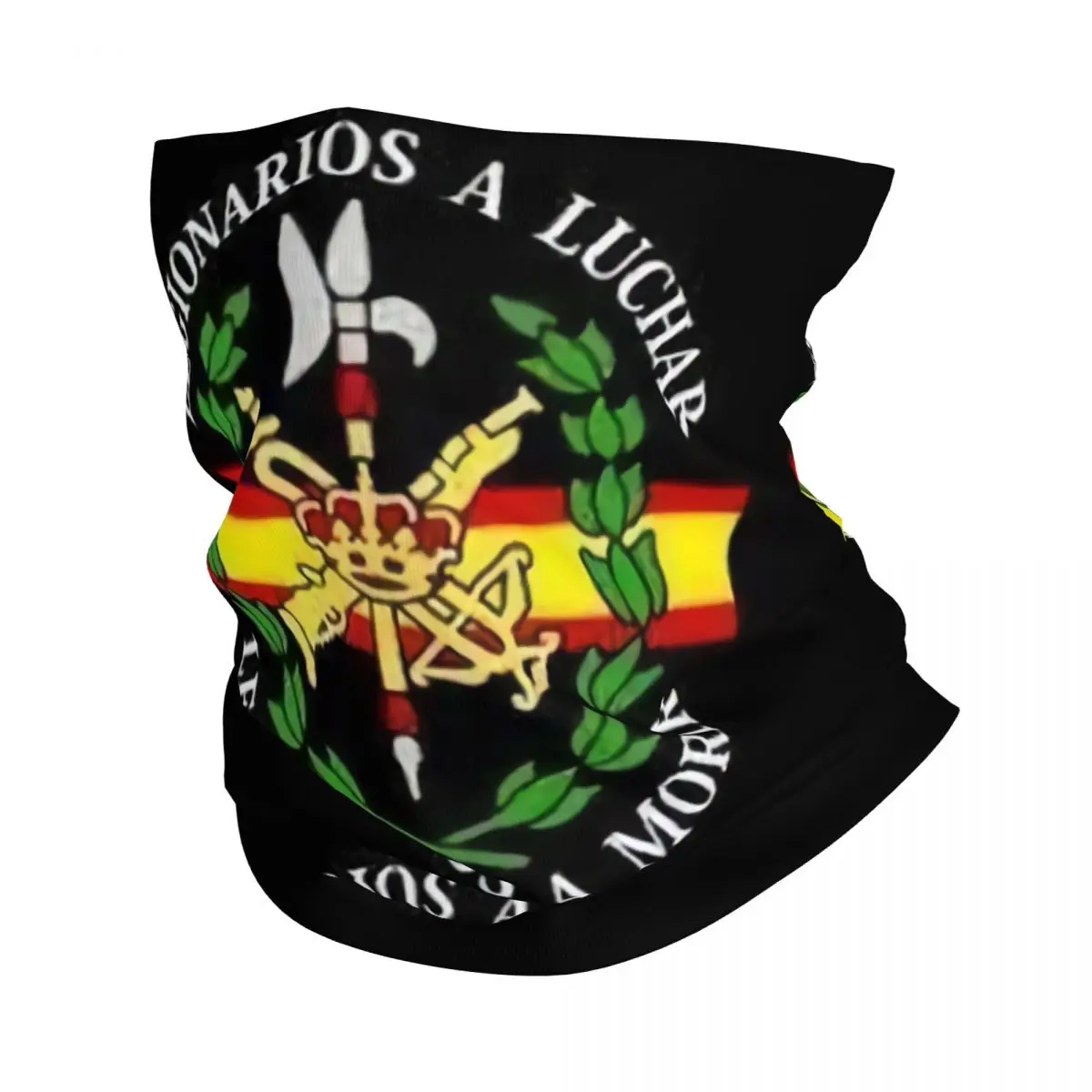 Spanish Legion Bandana Neck Warmer Men Women Winter Hiking Ski Scarf Gaiter Coat of Arms of Spain Face Cover