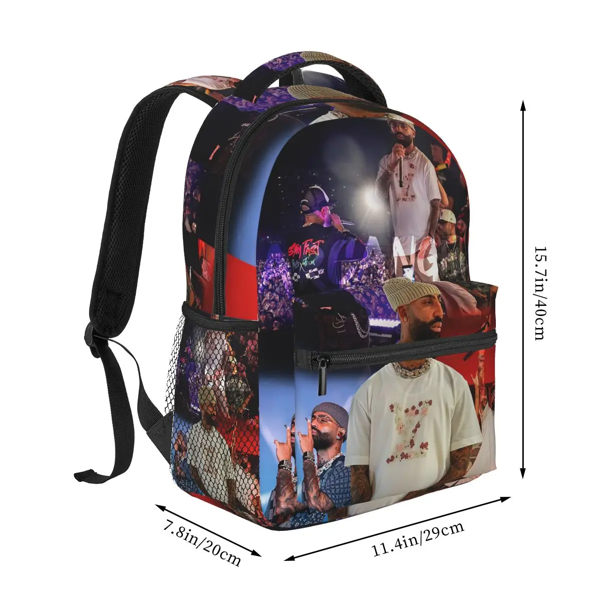Rapper Arcangel Album Backpack Hot Sale Daypack Large Capacity Kids BookBag School Bag Shoulder Bags for Men Women