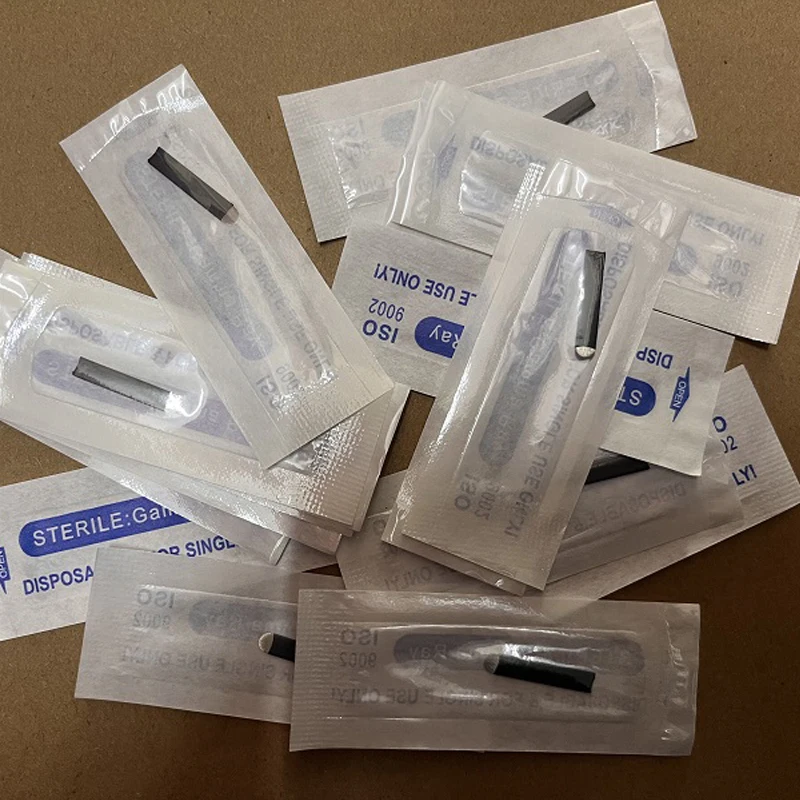 

100 шт., иглы для микроблейдинга, 9/11/12/14/18/21