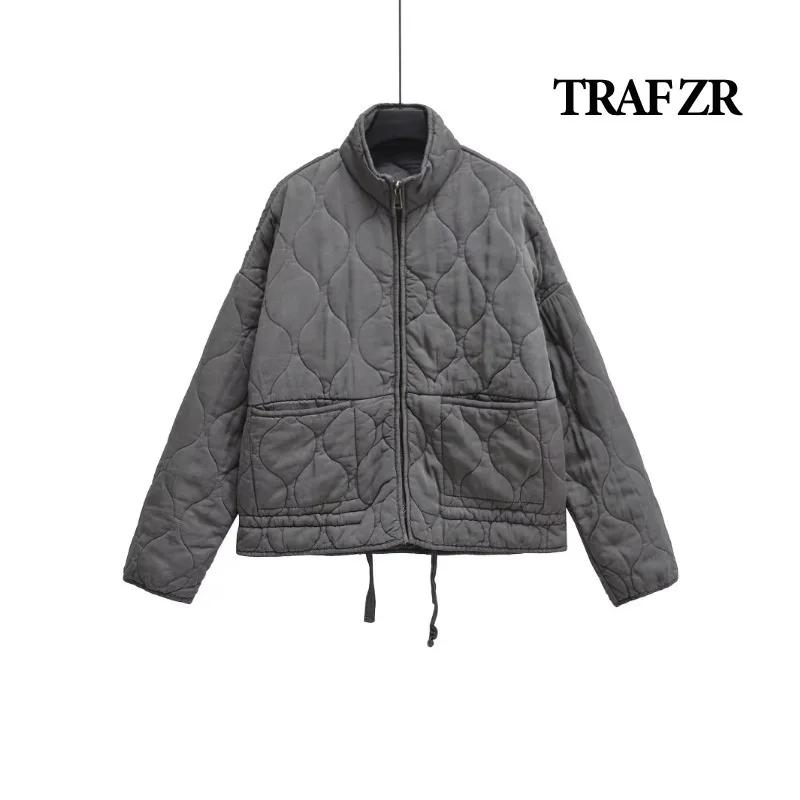 TRAF ZR Parkas for Women Office Lady Parkas Winter Coat Female Winter Jackets Woman 2024 Elegant Coat Youthful Woman Parkas