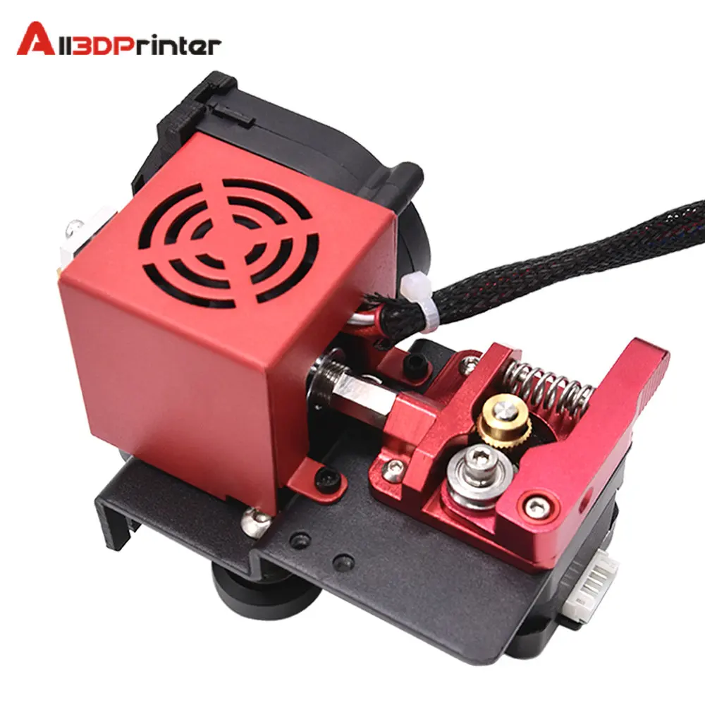 Upgrade MK8 Direct Drive Extruder Jarak Pendek Drive Logam Hotend Kit dengan Pulley Fan Turbo untuk Ender 3/CR-10/CR-10S/S4/S5/TEVO