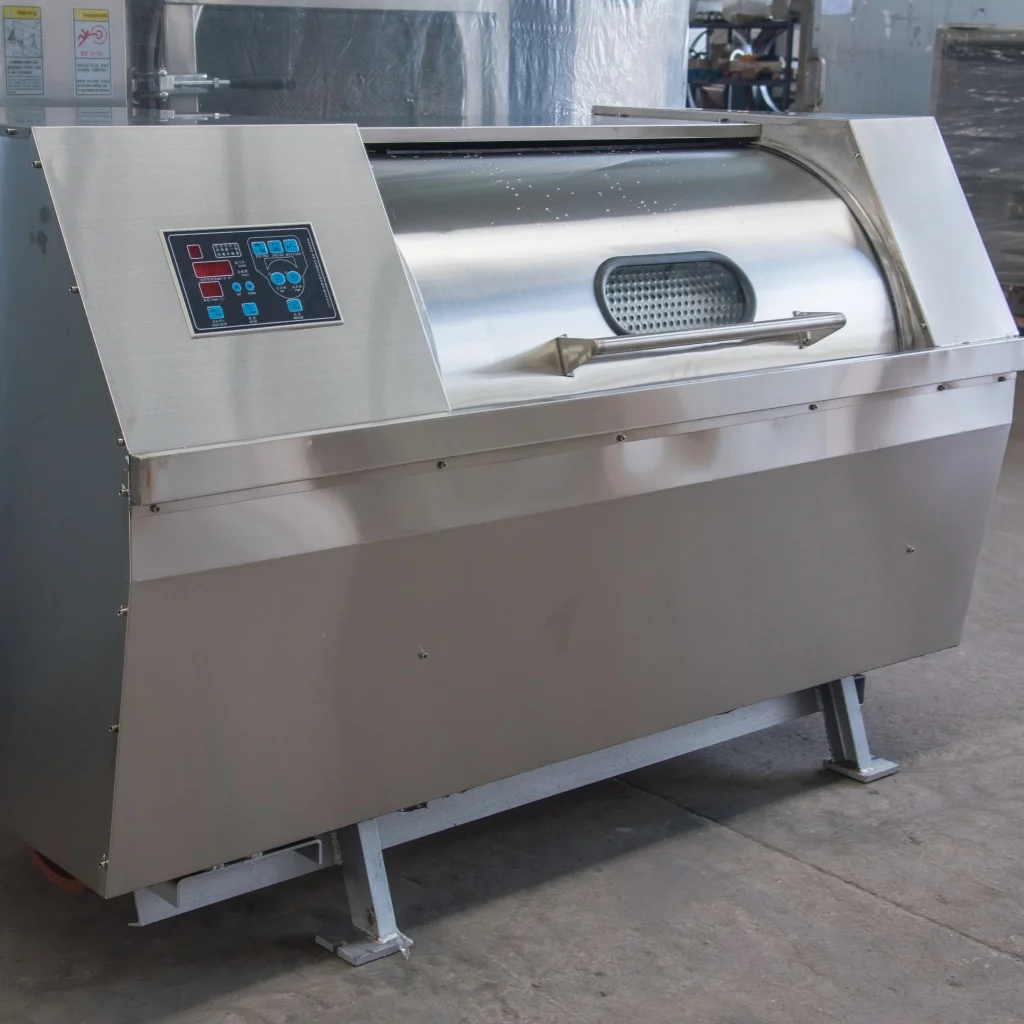 자동 세탁기 및 건조기 수평형 세탁기 50kg 산업용 상업용 세탁 침구류 신발 천 세척 장비