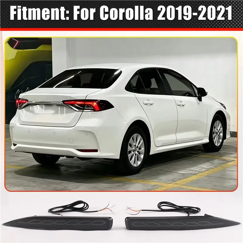 Car LED 12V Rear Bumper Fog Lamps For Toyota Corolla