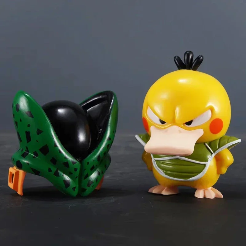 Dragon ball anime periféricos estatueta psyduck estátua figura de ação coleção decoração modelo bonito presente de aniversário de natal