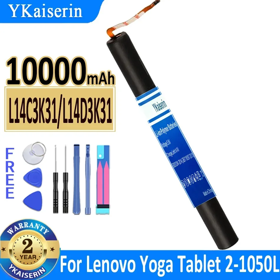 Bateria ykaiserin para lenovo yoga tab YT-X705F tab 8 3 pro YT3-X90L YT3-X90F tablet 2 pro-1380f 1380 yt2 2-1050l 1050f 2-830l