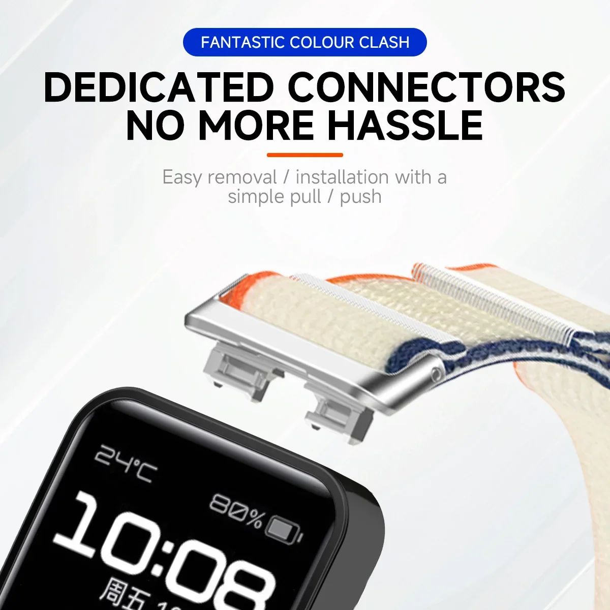 Loop Nylon Strap For huawei band 9 NFC Strap Bracelet Watchband for huawei band 8 NFC Adjustable Smart Watchband Accessories image 3