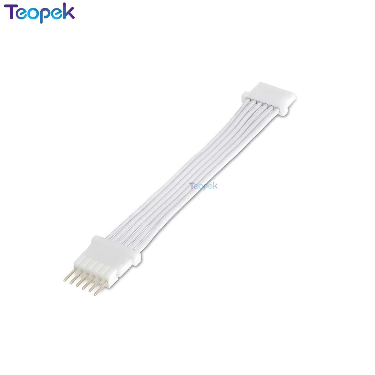 Teopek 6-Pin Extension Cable Philips Hue Lightstrip Plus V4 White 1m 10