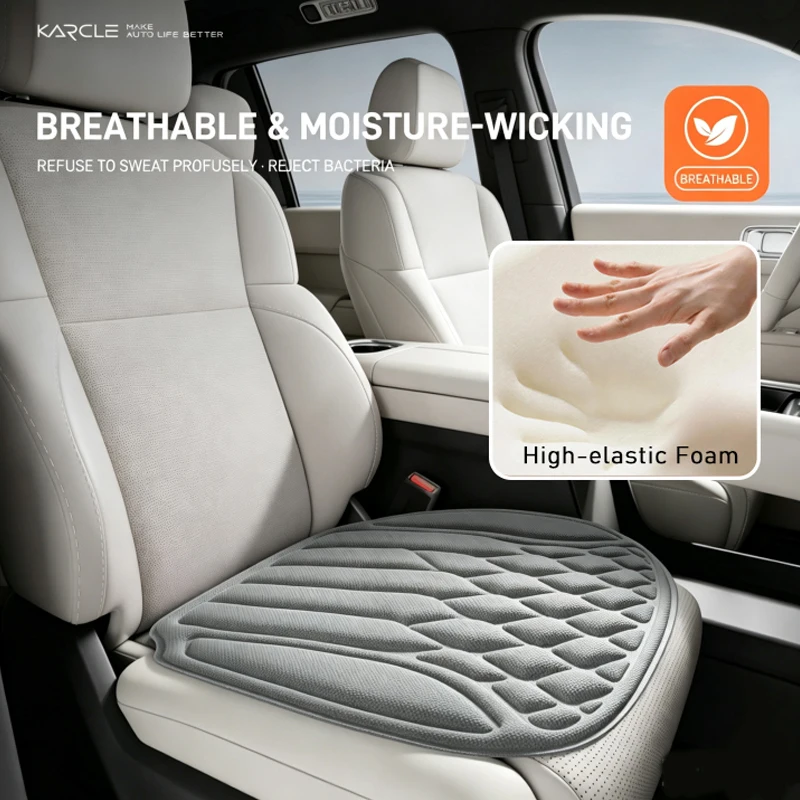 Universal 3D Foam Car Seat Cover Protector Mat Soften Cushion Grid Design Rear Set For Most Cars Interior Accessories Seat Pad