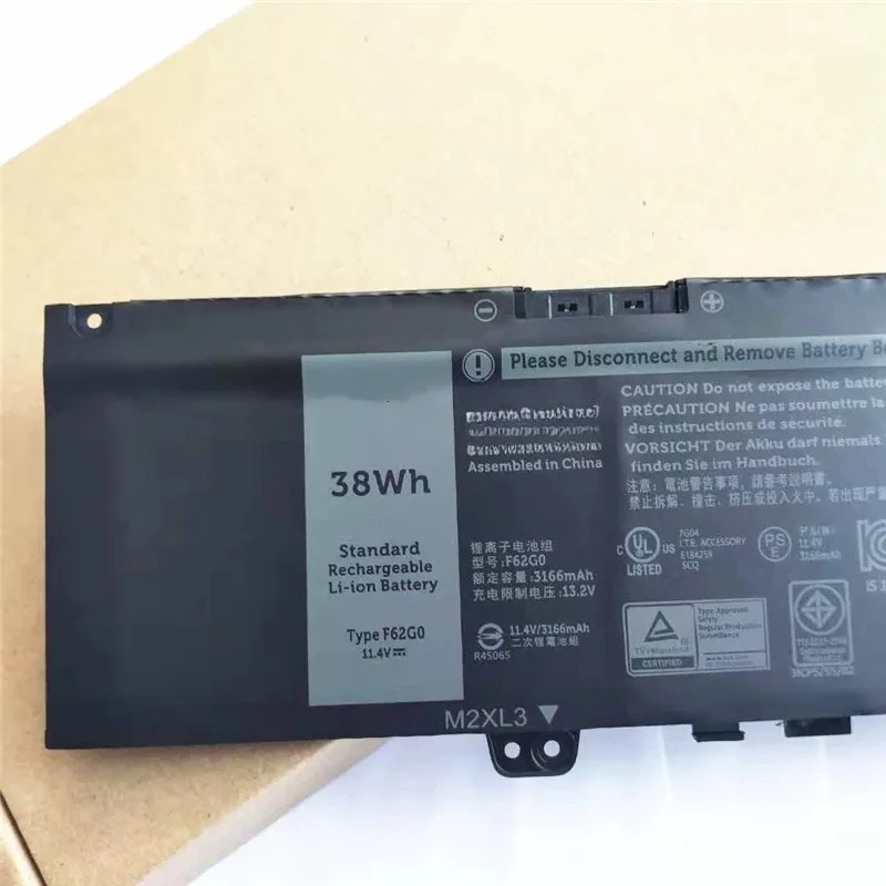 .。for DELL 13-7373 7370 5370 F62G0 P87G P83G Battery.。