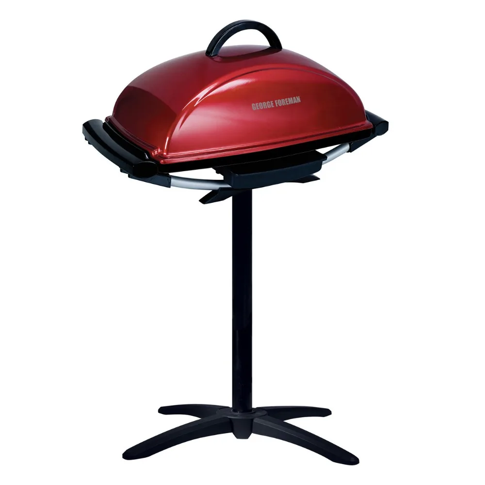 

George Foreman 12-Serving Indoor/Outdoor Rectangular Electric Grill, Red, GFO201R