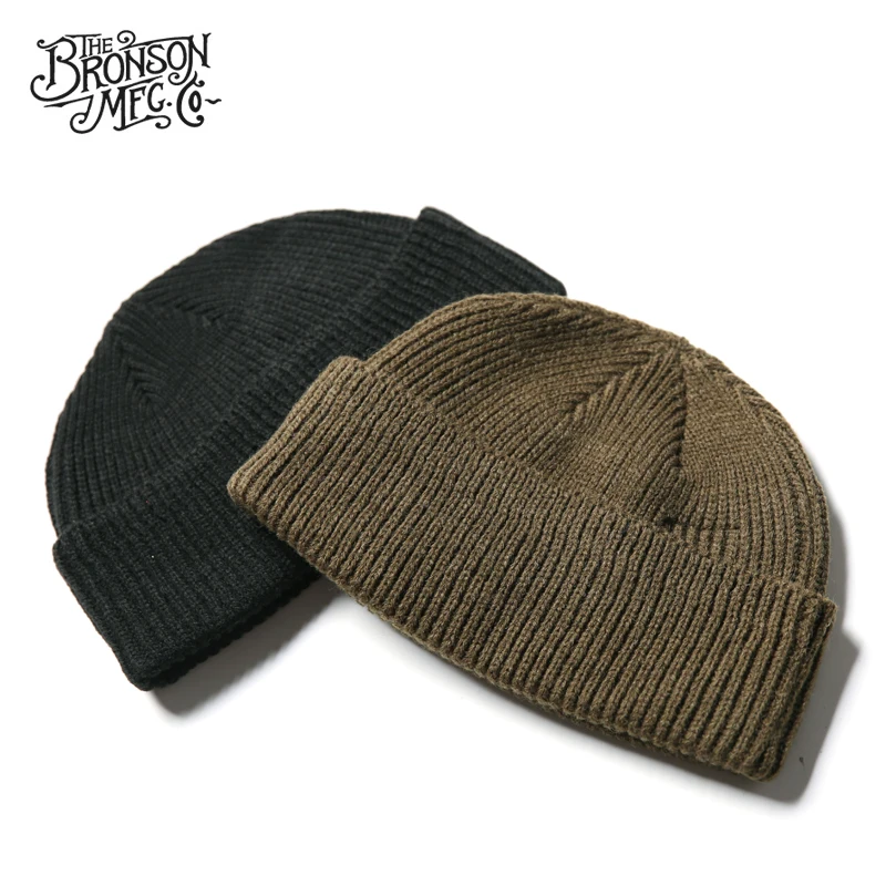 Bronson USAF Type A-4 Watch Cap WWII Ground Crew Woolen Knitted Hat Unisex Beanies