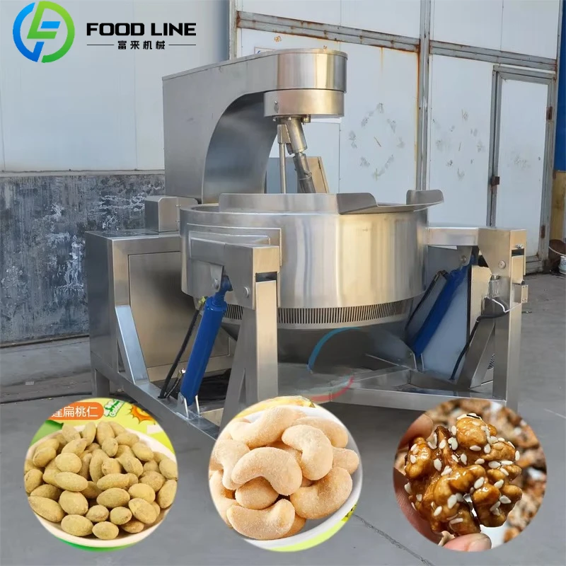 Customized Semi Automatic Mixer Cooker Pot Planetary Cooking Pot Stir Fry Machine Planet Stirring Wok Large Cooking Pot