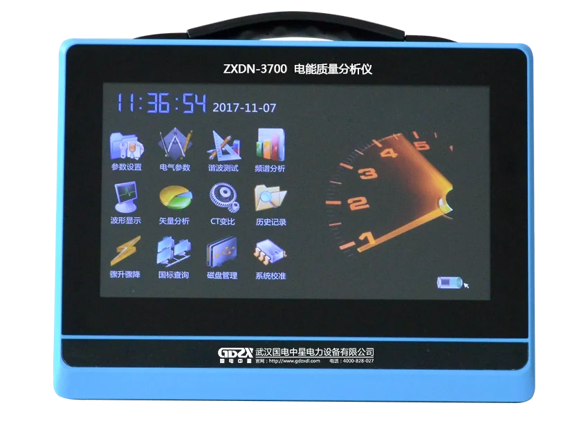 ZXDN-3700 Flat Type Handheld Dreiphaseninstrument Energie Umfassender Test Power Quality Analysator