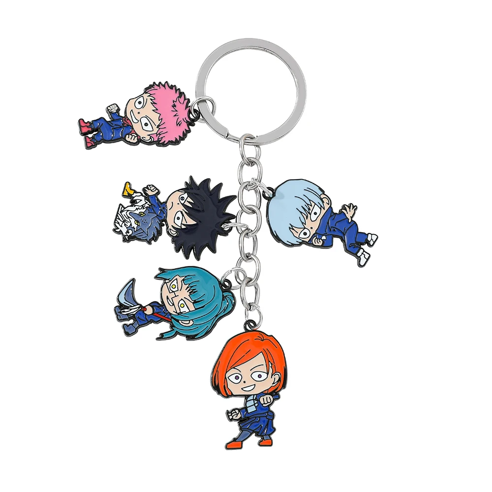 

Anime Jujutsu Kaisen Keychain Anime Figure Fushiguro Toji Cosplay Props Pendant Keyrings Badge For Men Charm Accessories Gifts