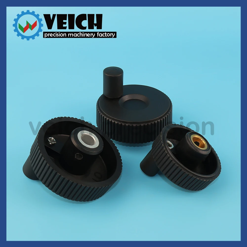 VEICH VCN957 High Quality handwheel Knurled Plastic handle Micro-adjustable anilox handwheel Turning Hnadle Type