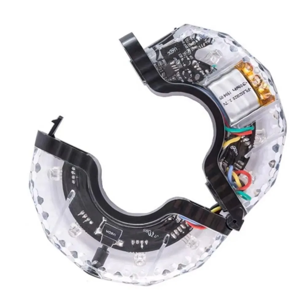 Waterproof Bike Wheel Light USB Rechargeable RGB Colorful Bicycle Spoke Light Vibration Sensing Split Hub Design
