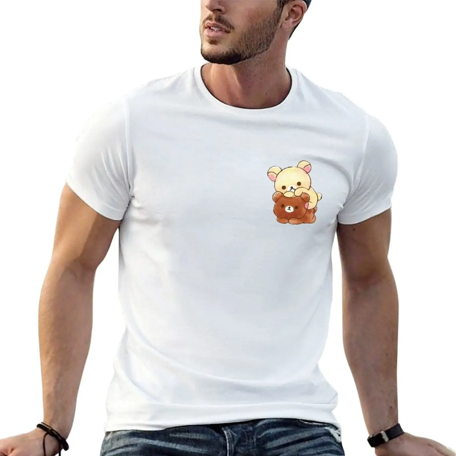 

Rilakkuma tsum tusm T-Shirt man t shirt heavy cotton man t shirts for men T-Shirt