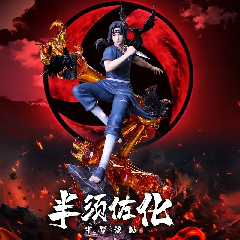 Figura de Naruto Anime de 36cm, Akatsuki, aniversario, Itachi Uchiha GK, estatua de juguete, modelo de muñeca, decoración de escritorio, regalo de cumpleaños para niño