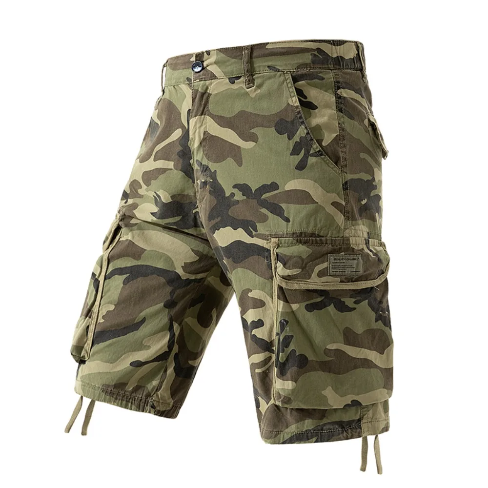 Men's Camo Cargo Shorts Outdoor Multi-Pocket Cotton Casual Shorts Summer Half Pants Breathable Shorts - Image 6