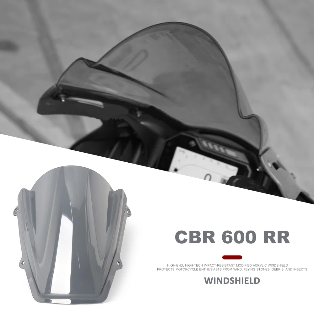 

Windscreen Windshield 2021-2025 2024 For Honda CBR600RR CBR 600RR CBR600 RR Motorcycle Wind Deflector Double Bubble Wind Screen