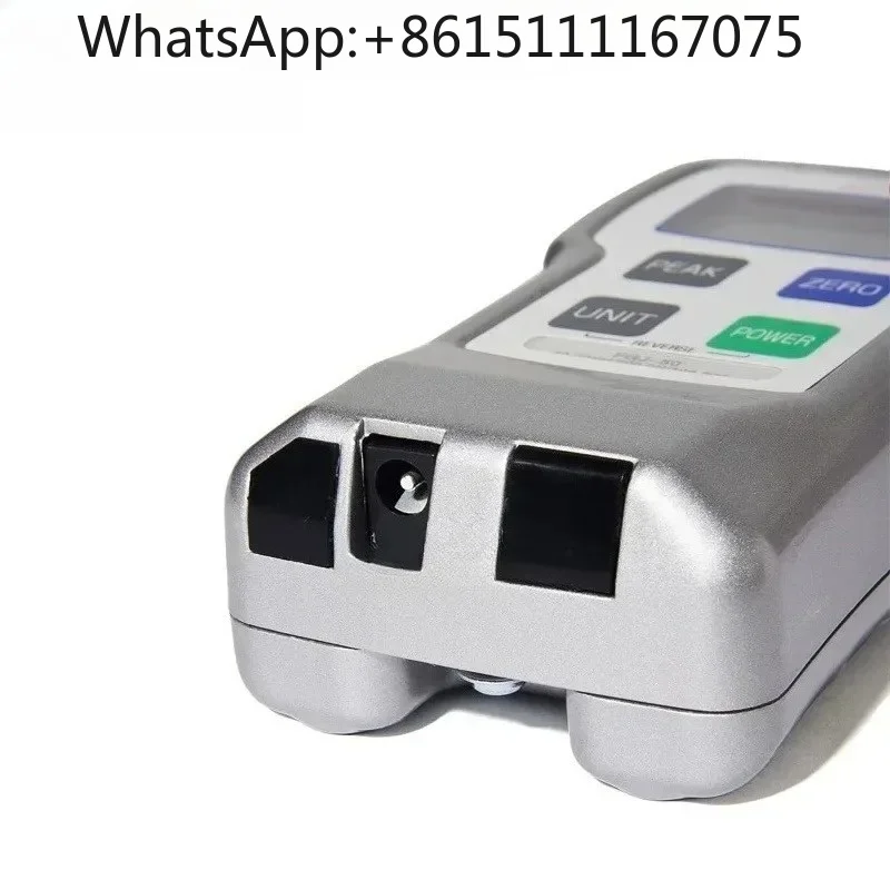 10-50N Portable Digital Push Pull Force Gauge, Peak Hold Handheld Dynamometer for Terminal Packaging Test