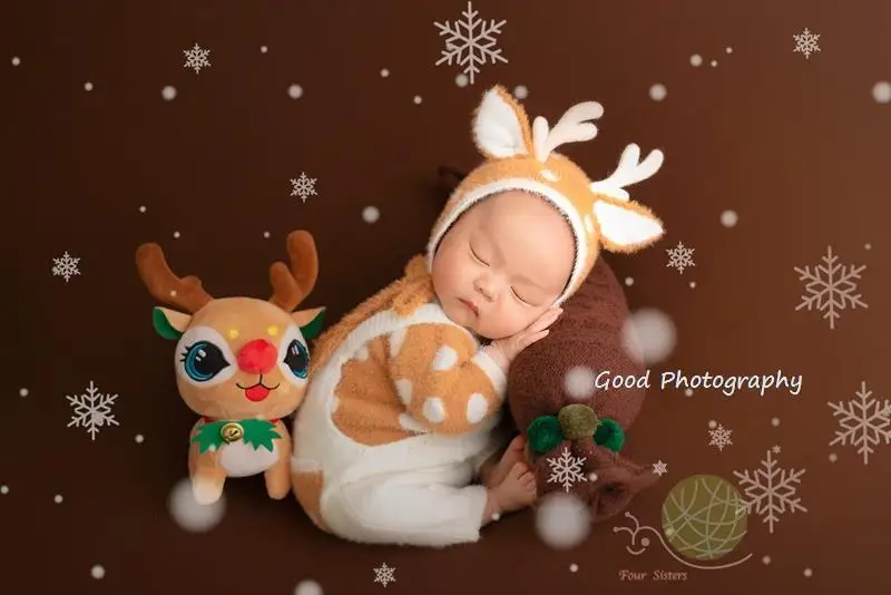 

One hundred days of Christmas photography theme newborn baby photo props full moon baby photo clothes studio authentic clothing