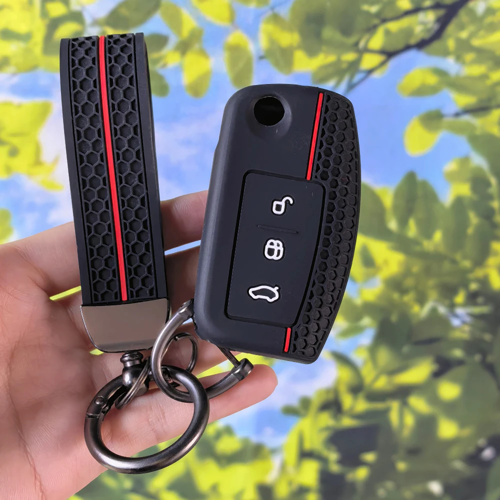 Honeycomb Fob Cover With Keychain For Ford Focus Mk2 C Max S-MAX EcoSport Fusion Fiesta Mk7 Cougar Mondeo Mk2 Mustang Mach Flip